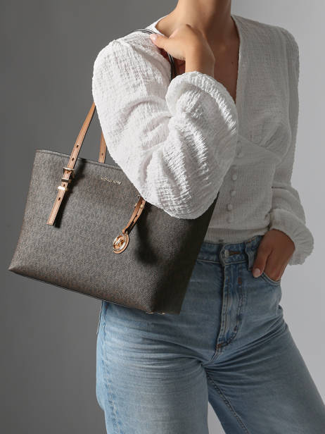 Schoudertas Quinn Michael kors Bruin quinn T5GQNT2B ander zicht 1